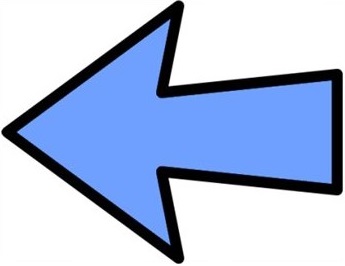 Large blue arrow pointing left
